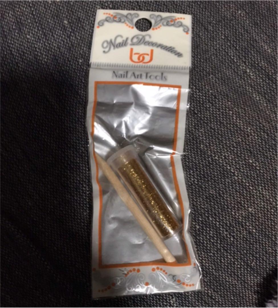 ネイル用グリッター　ゴールド