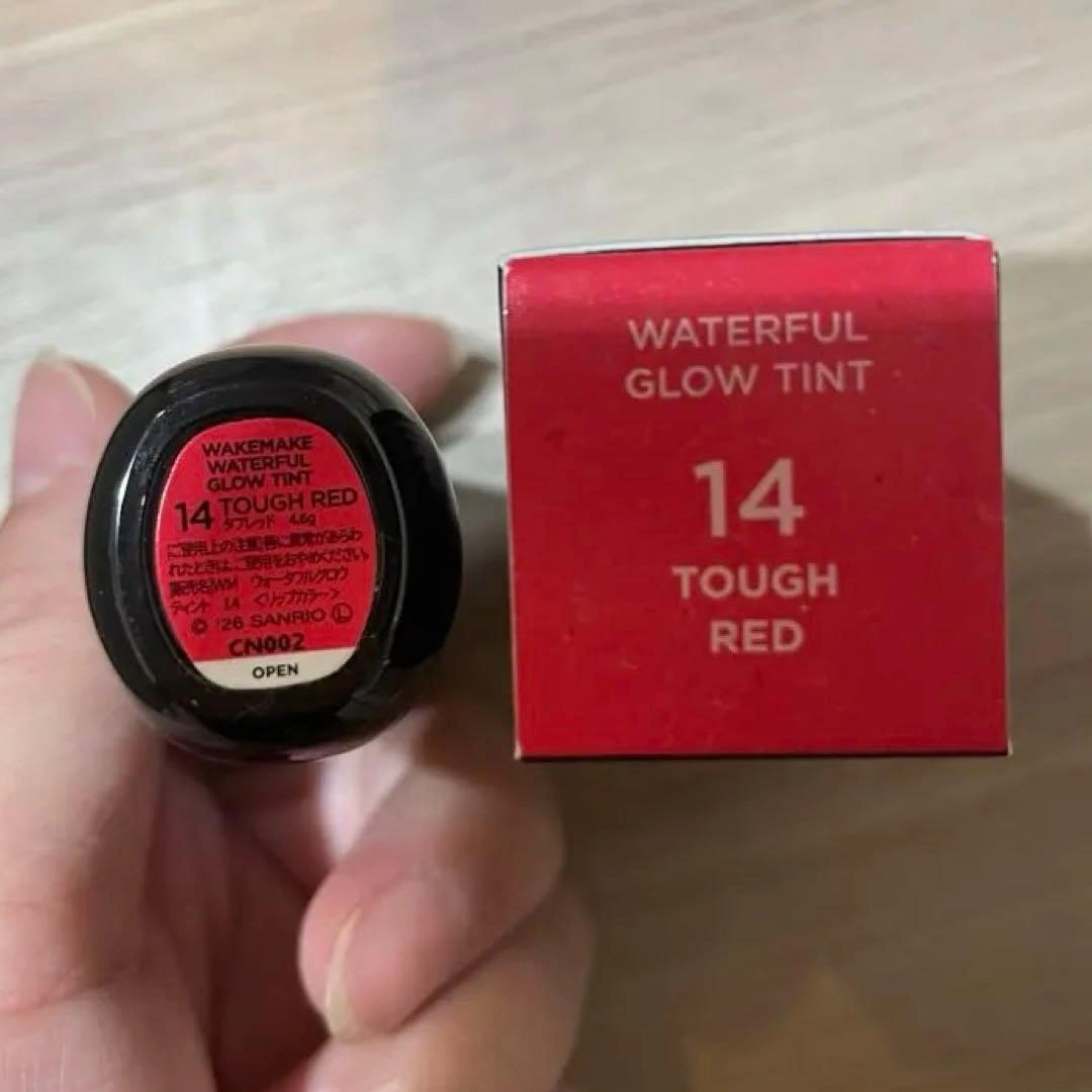 wakemake Waterful Glow Tint 14 Tough Redの写真2枚目