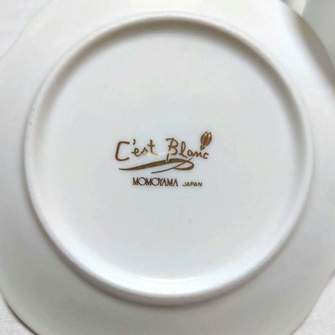 美品MOMOYAMAフロストガラス カップ&ソーサー、ビールグラス 5客セットの写真5枚目