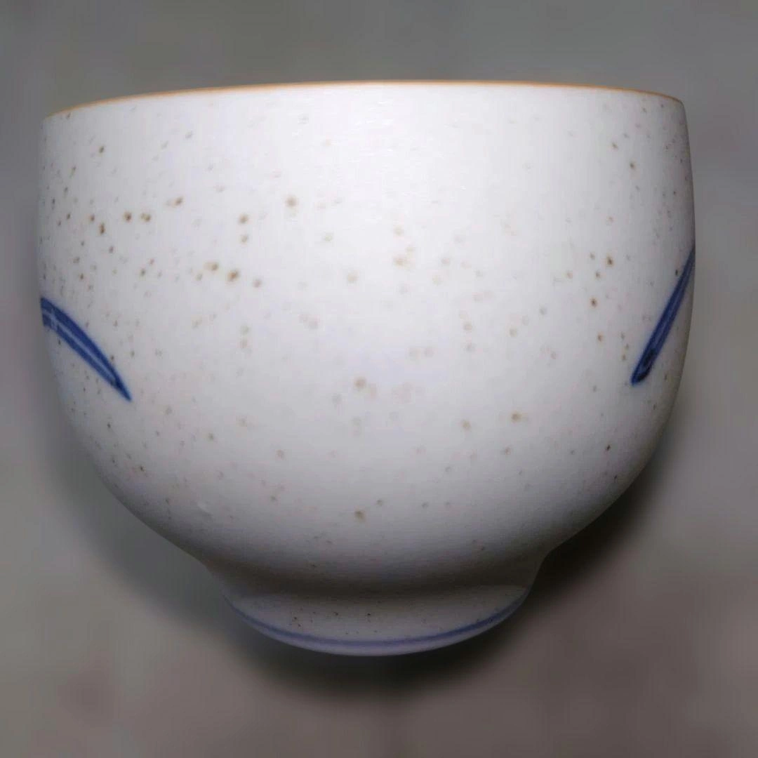 【未使用】有田焼 華山作 染付水仙文 茶器揃 急須 湯呑5客 木箱入の写真3枚目