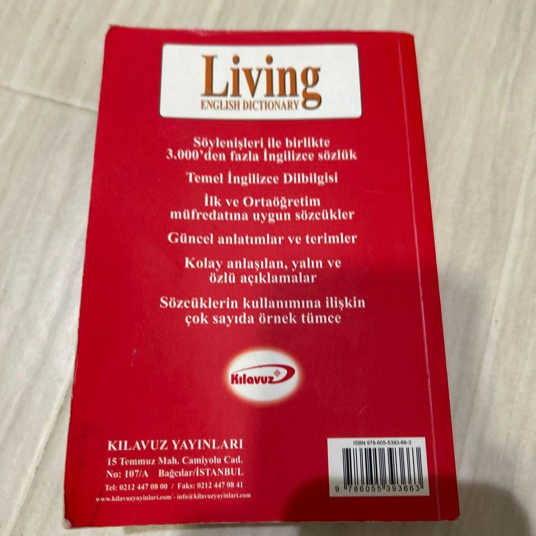 Living English Dictionary 英語・トルコ語辞書の写真2枚目