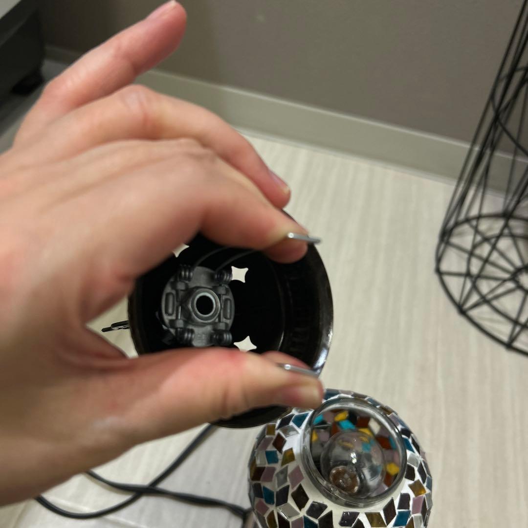 トルコランプ モザイクガラス テーブルランプの写真9枚目