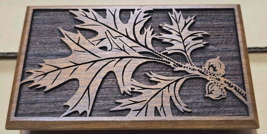 Lasercraft 木製ペーパーウェイト オーク 箱付 未使用 ヴィンテージ