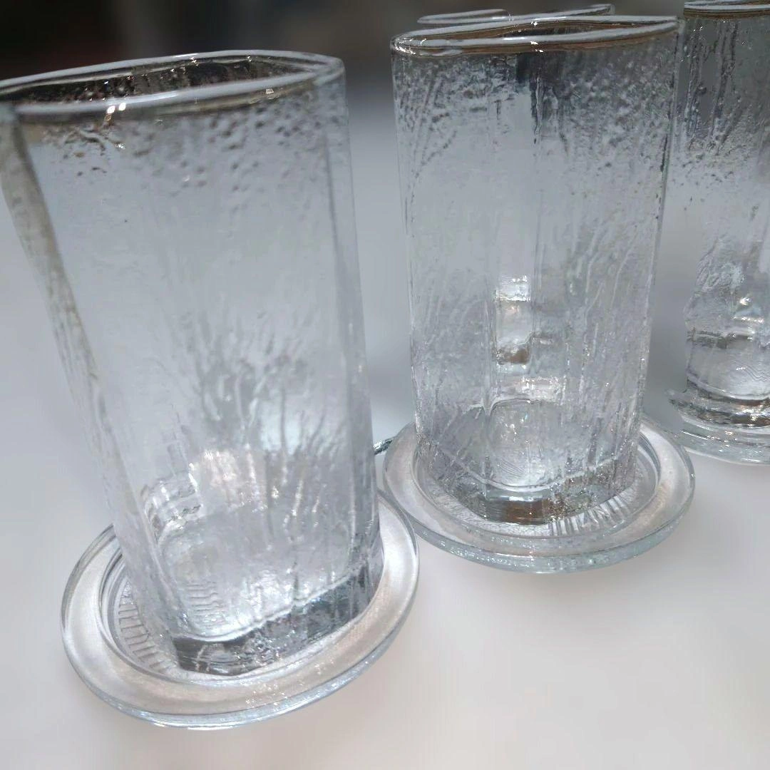 美品昭和レトロ70s佐々木硝子 水割り冷酒セット ピッチャー&グラス&コースターの写真4枚目