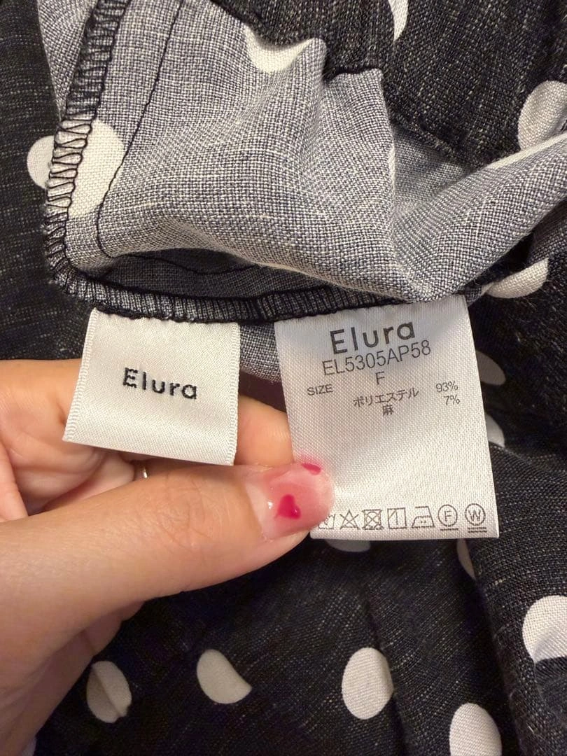 【新品半額セール】Elura ドット柄 ノースリーブ セットアップの写真5枚目