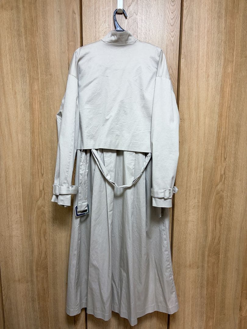 【新品未使用】KBF 2WAY トレンチコート ロング丈 ベージュの写真4枚目