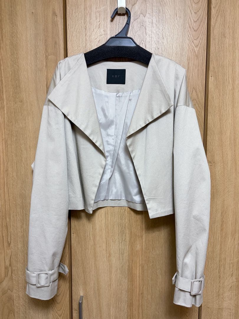 【新品未使用】KBF 2WAY トレンチコート ロング丈 ベージュの写真5枚目
