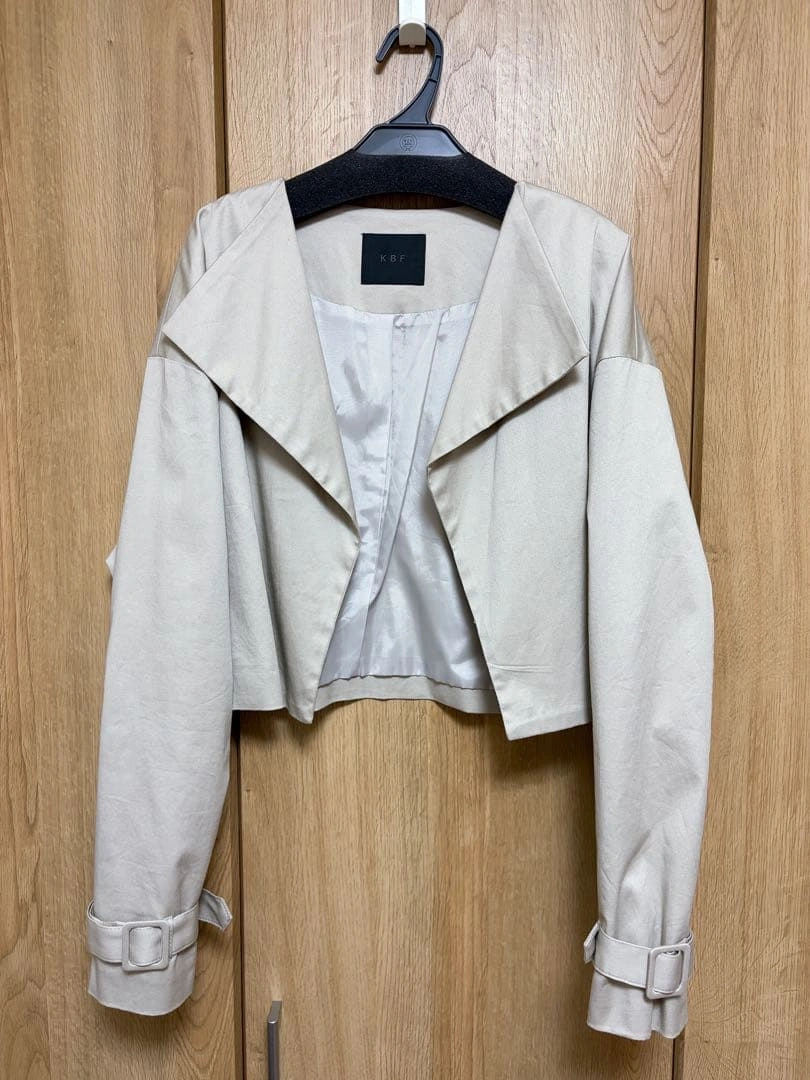【新品未使用】KBF 2WAY トレンチコート ロング丈 ベージュの写真5枚目
