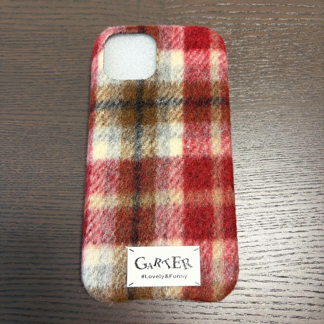 【新品】 GARTER iPhone14ケース チェック柄