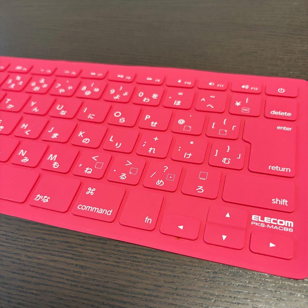 ELECOM Apple純正キーボードカバー PKS-MACB6 ピンクの写真2枚目