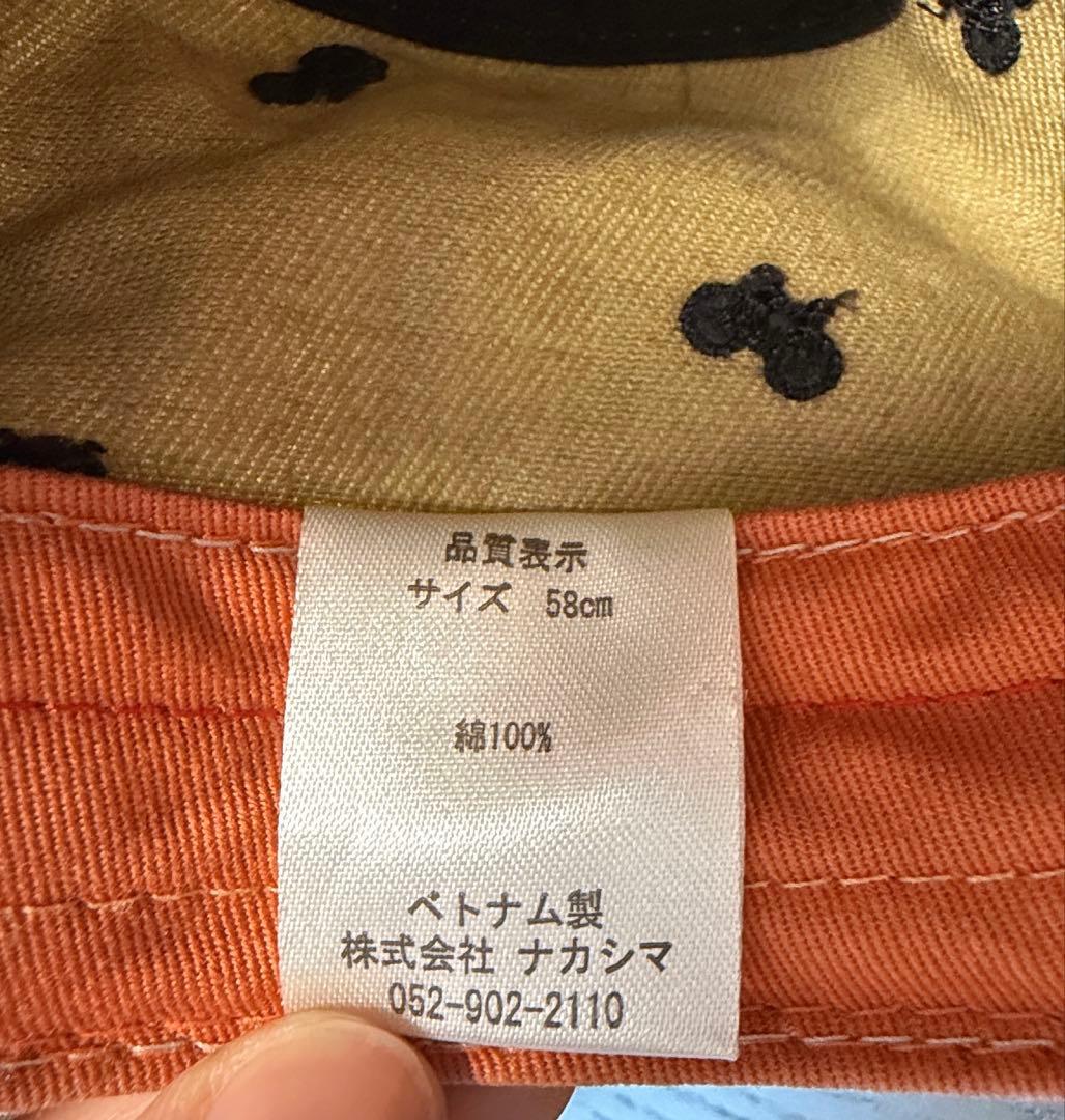 【男女通用】自転車柄 ワークキャップ カーキ（ベージュ寄り）の写真5枚目