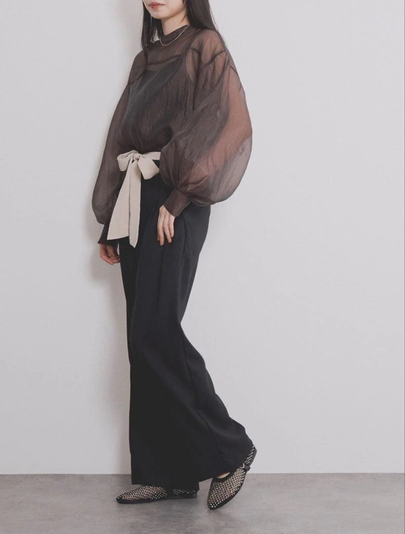 【週末セール】【卑弥呼】【新品】NICALラインストーン付きメッシュパンプスの写真9枚目