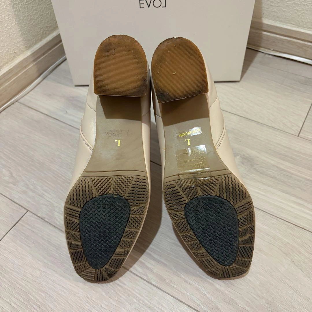 【美品】EVOL ショートブーツ アイボリー Lサイズの写真7枚目