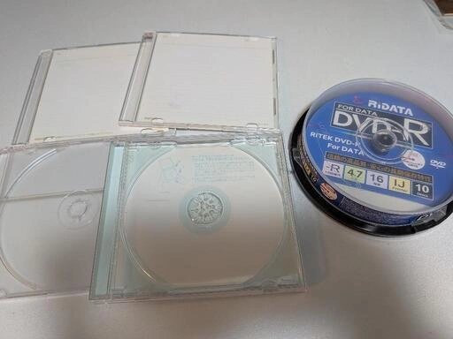 【空ケース4個付】DVD-R 6枚 RiDATA 4.7GB 結婚式ムービー等