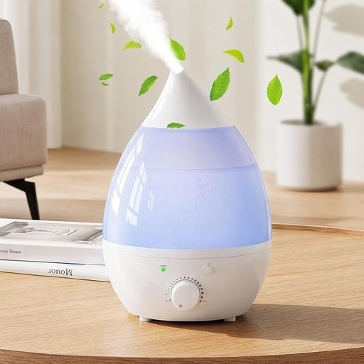 新品 加湿器 小型 卓上 超音波式 アロマ対応 LEDライト 空焚き防止