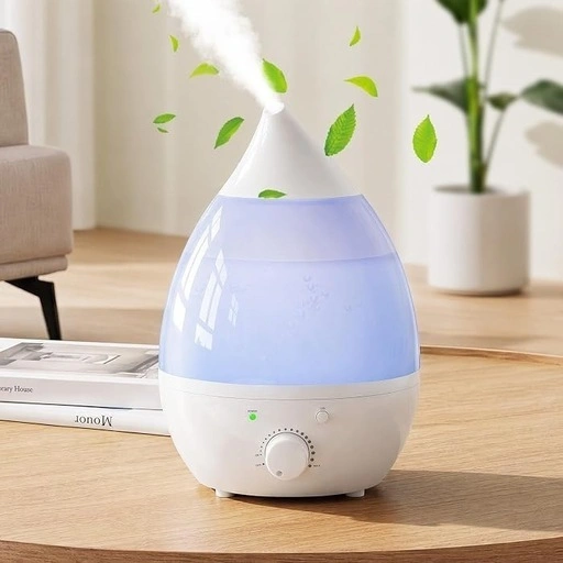 新品 加湿器 小型 卓上 超音波式 アロマ対応 LEDライト 空焚き防止