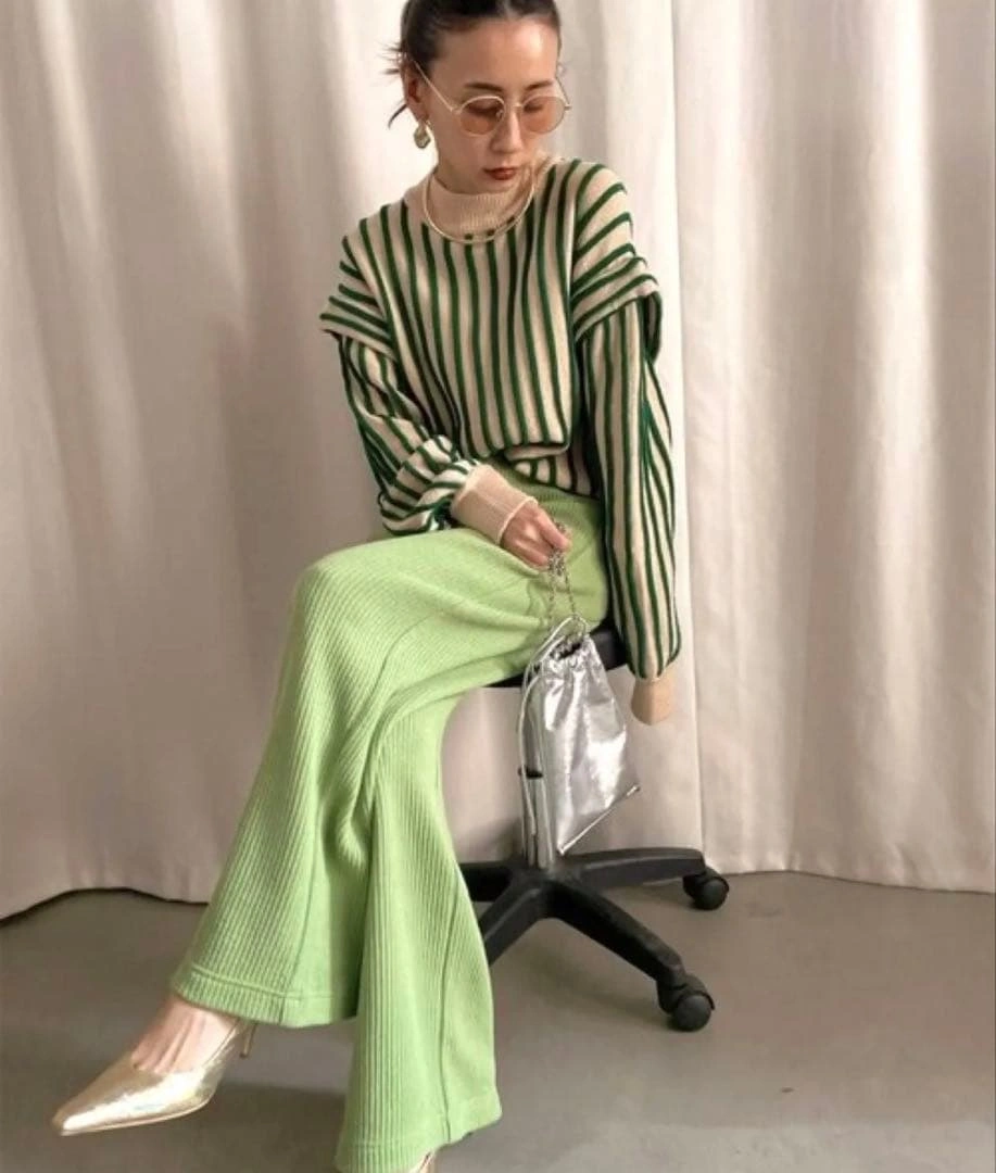 【最終値下げ】AMERI VINTAGE ストライプ ニット 定価16,500円の写真3枚目