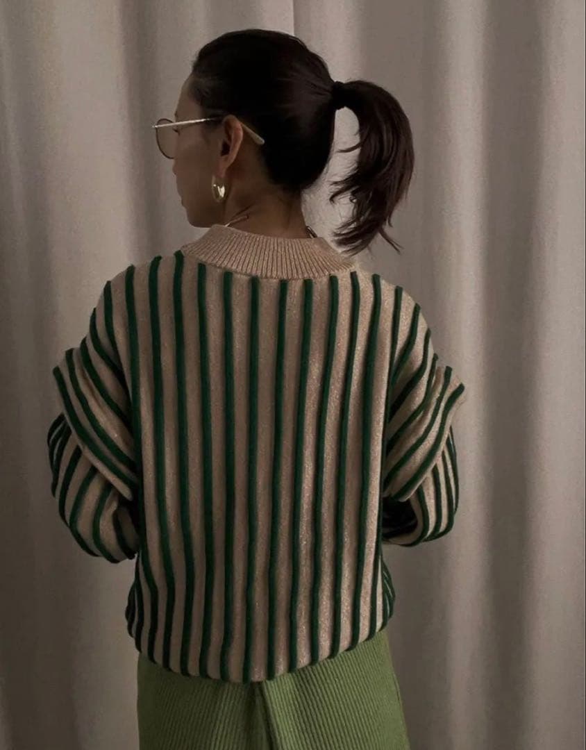 【最終値下げ】AMERI VINTAGE ストライプ ニット 定価16,500円の写真5枚目