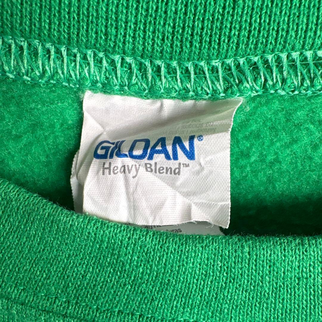GILDAN トレーナー 三つ葉のクローバー　グリーンの写真2枚目