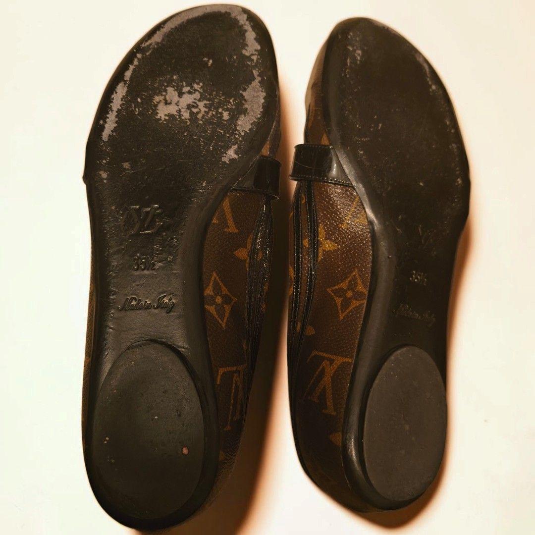 お直し必須LOUIS VUITTON モノグラム フラットシューズ 35 1/2の写真2枚目