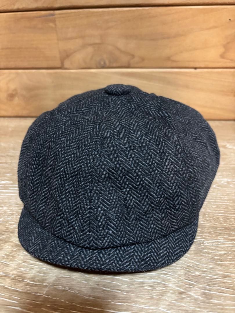 新品❣️メンズ キャスケット ヘリンボーン柄 グレー　アメカジ