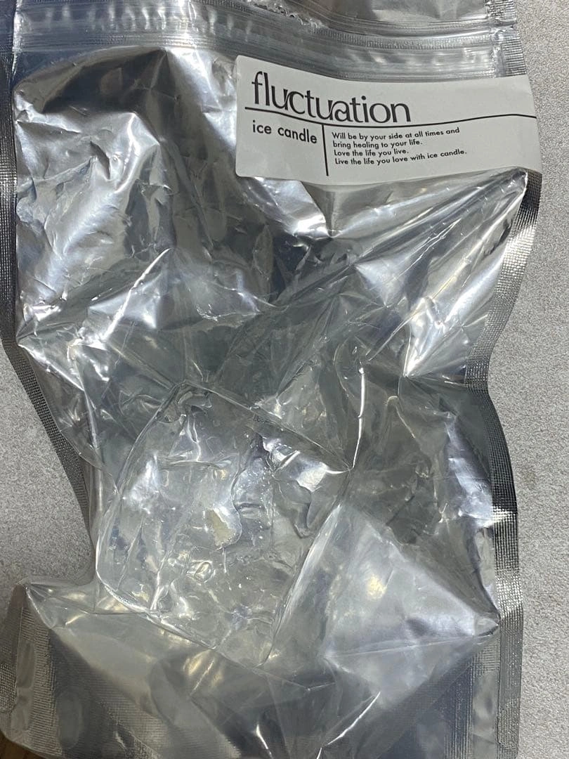 fluctuation ice candle 透明のキャンドルの写真3枚目