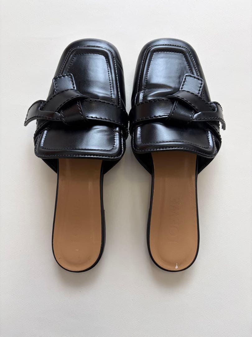 LOEWE ロエベ　ゲート フラットミュール　ブラック