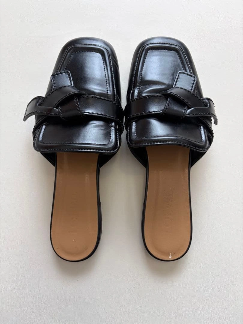 LOEWE ロエベ ゲート フラットミュール ブラック