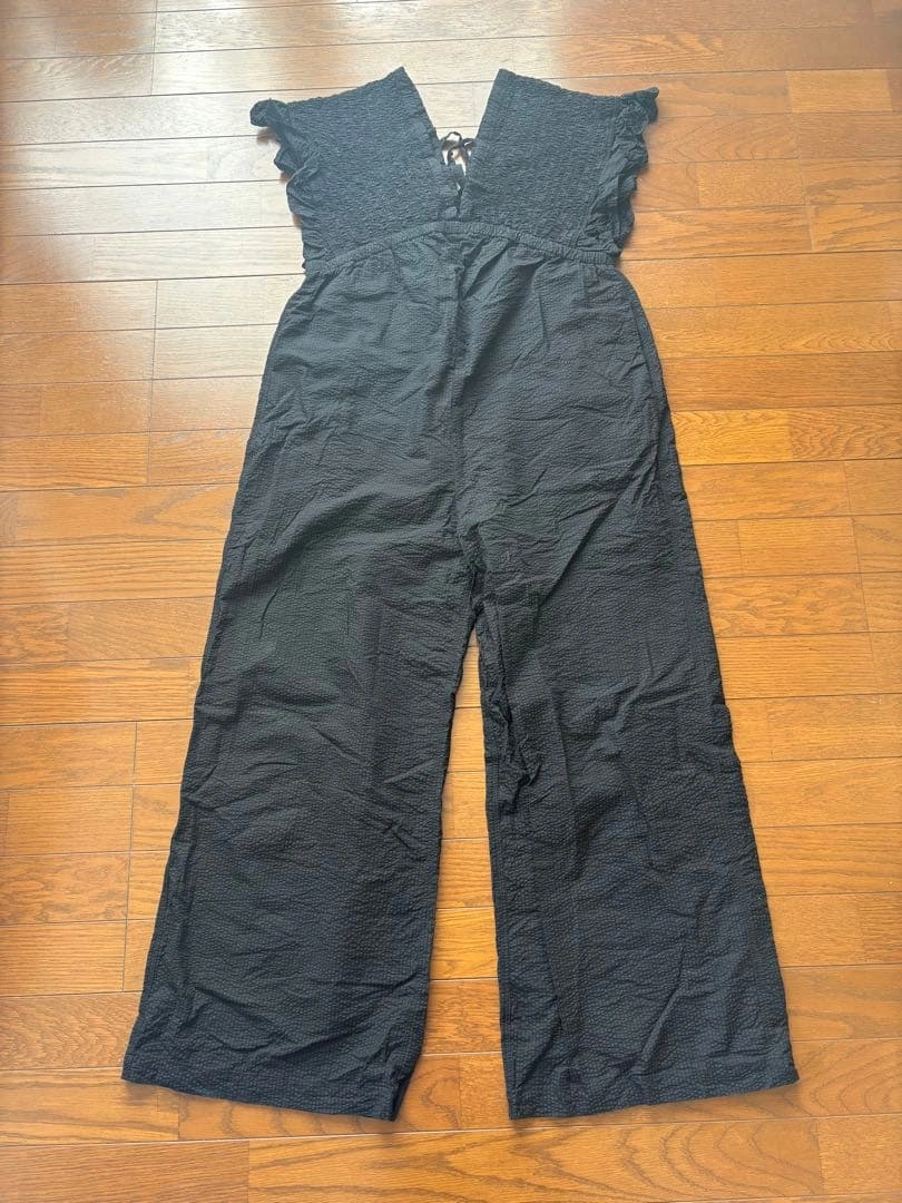 URBAN RESEARCH Sonny Label 綿オールインワン ブラックの写真10枚目