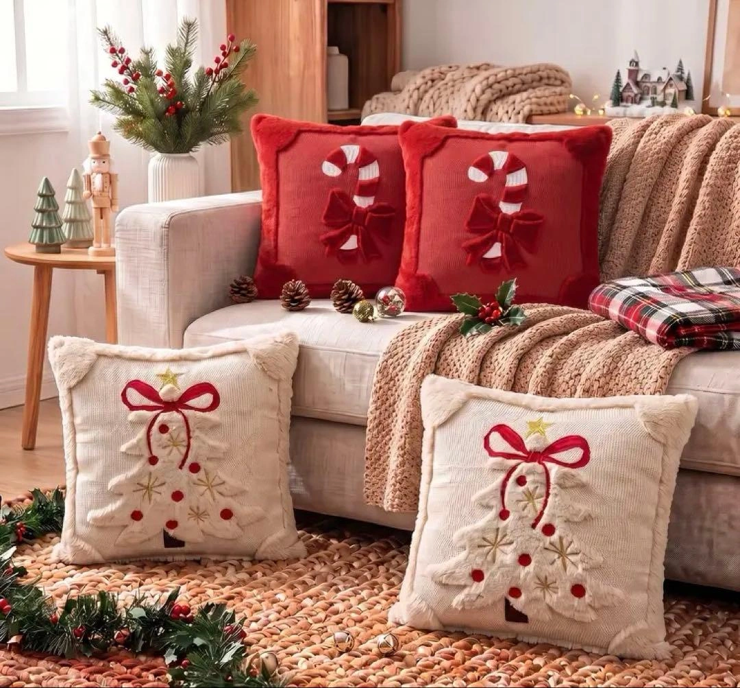 新品 クリスマス クッションカバー 四枚セット