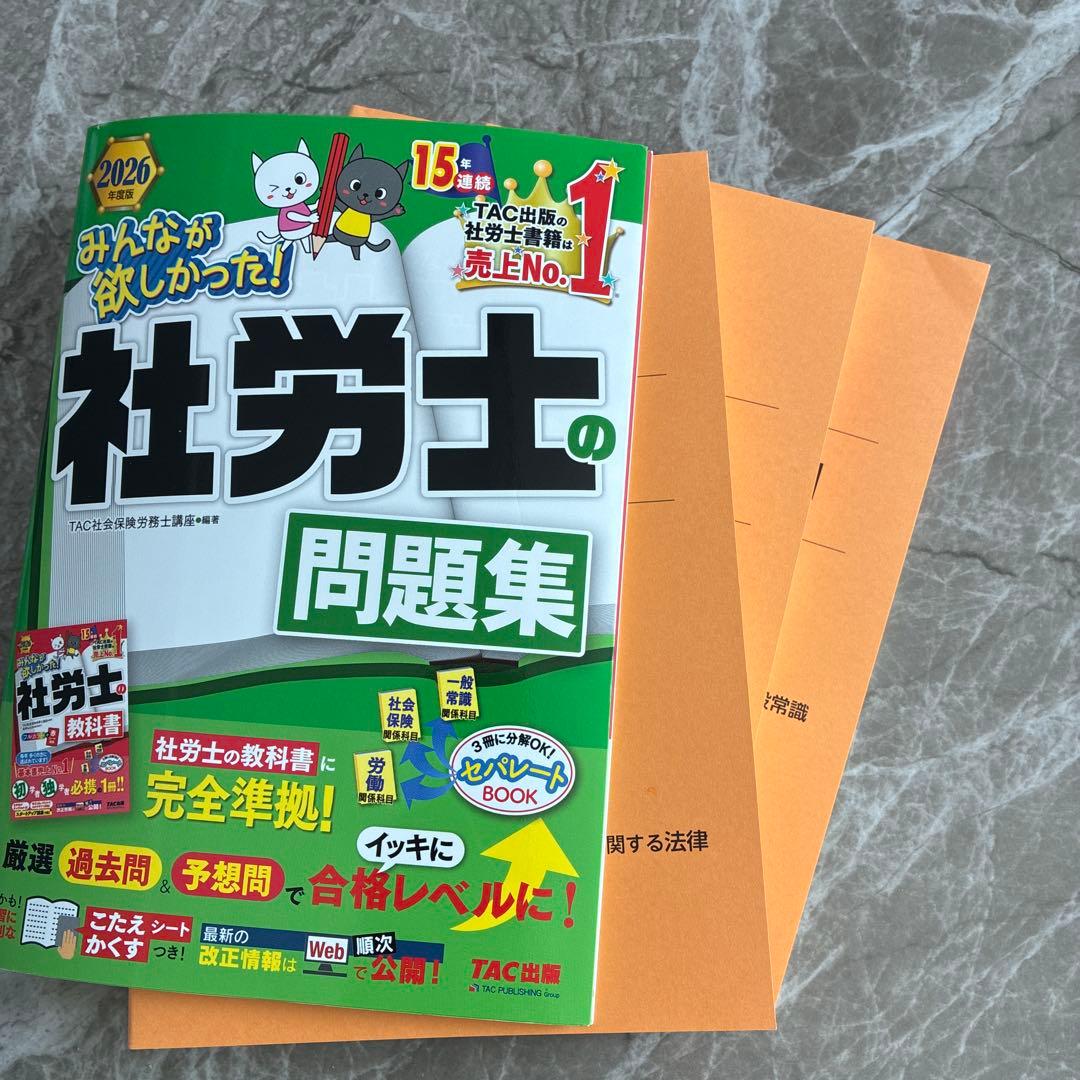 みんなが欲しかった！社労士の教科書・問題集 2026年度版セットの写真4枚目