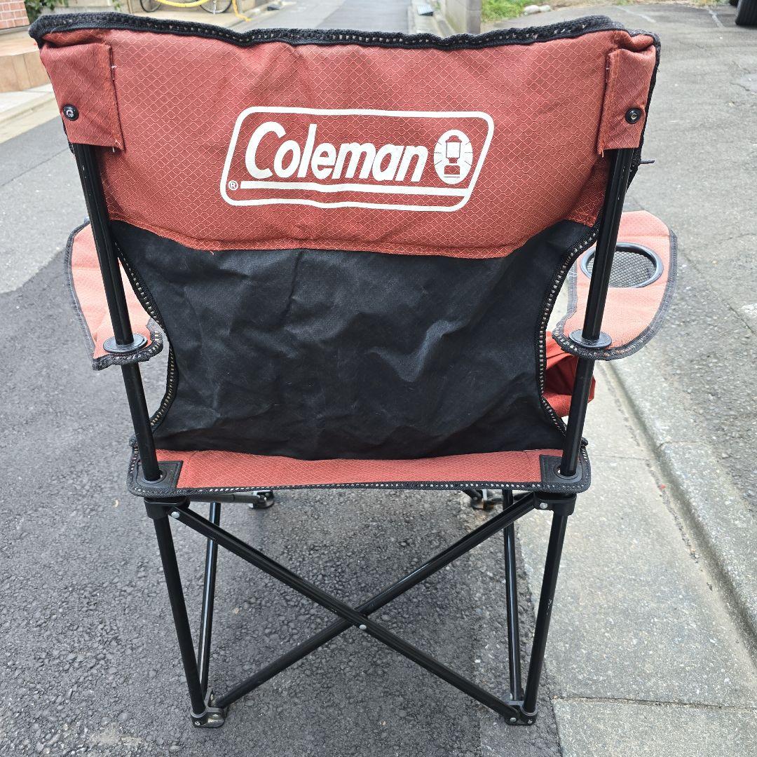 大田区 引取り 限定 Coleman 折りたたみ 肘掛チェア ケース付の写真3枚目