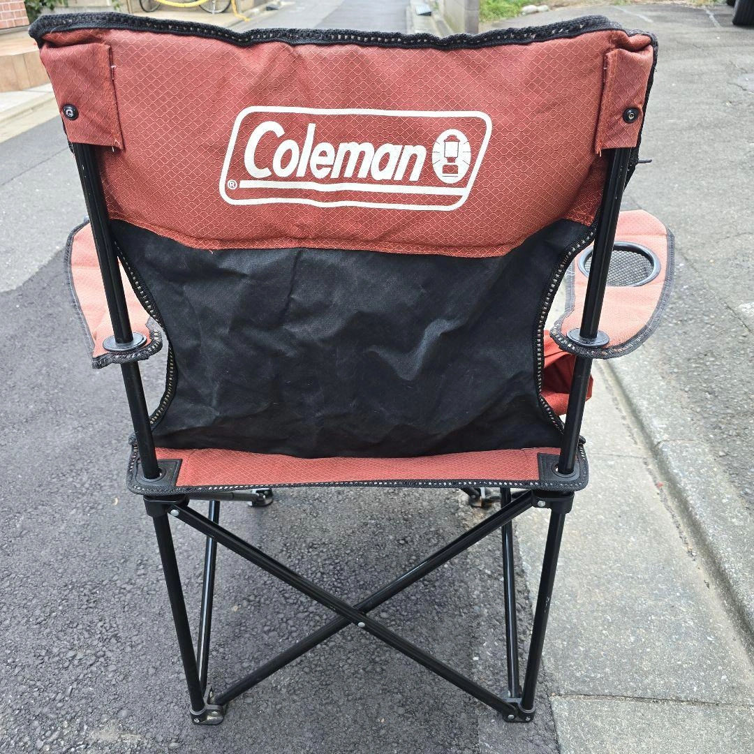 大田区 引取り 限定 Coleman 折りたたみ 肘掛チェア ケース付の写真3枚目