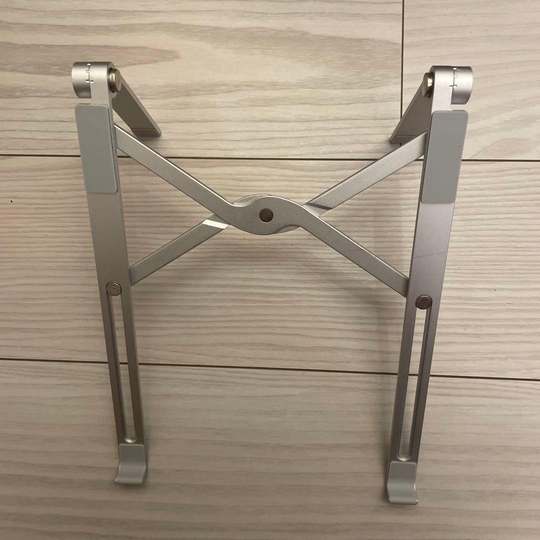 アルミ製 シルバー パソコンスタンド