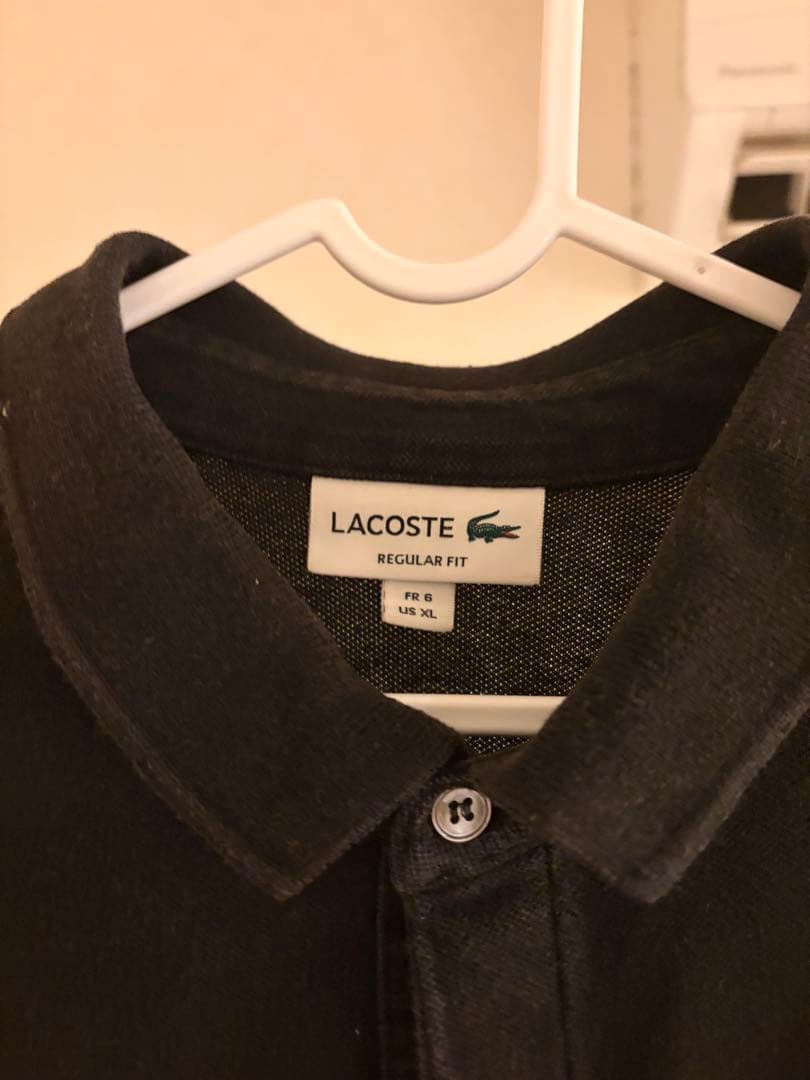 LACOSTE ラコステ ポロシャツ ブラック FR6の写真2枚目