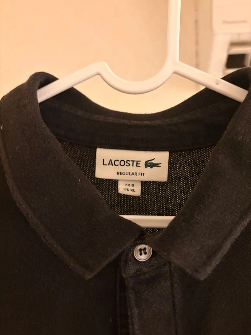 LACOSTE ラコステ ポロシャツ ブラック FR6の写真2枚目
