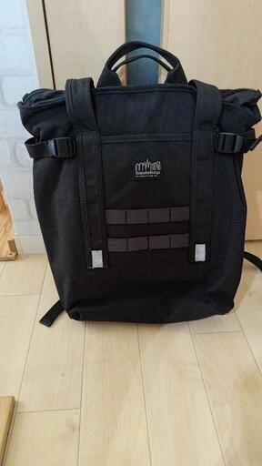 【貴重ブラックラベル】Manhattan Portage マンハッタンポーテージ ロールトップ バックパック ブラック