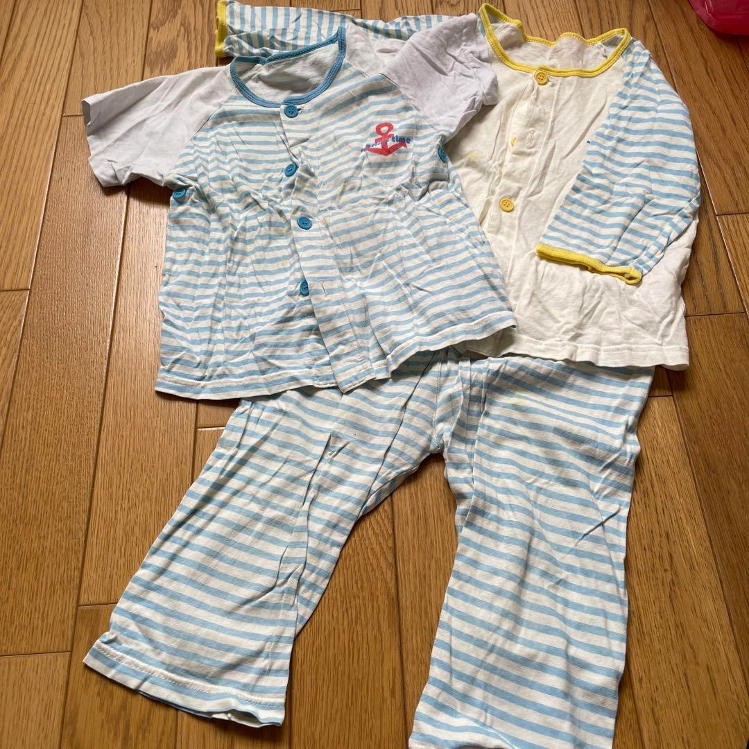 パジャマ ボーダー 上下 90 春夏 赤ちゃん