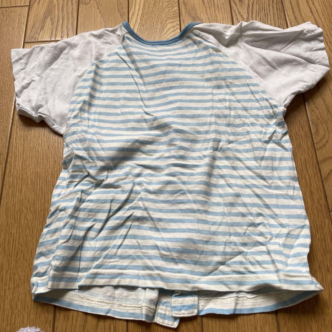 パジャマ ボーダー 上下 90 春夏 赤ちゃんの写真3枚目