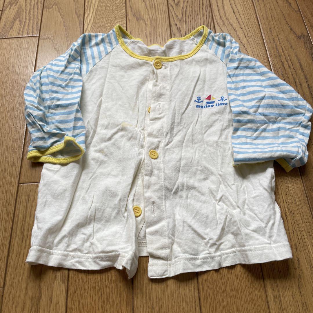 パジャマ ボーダー 上下 90 春夏 赤ちゃんの写真4枚目