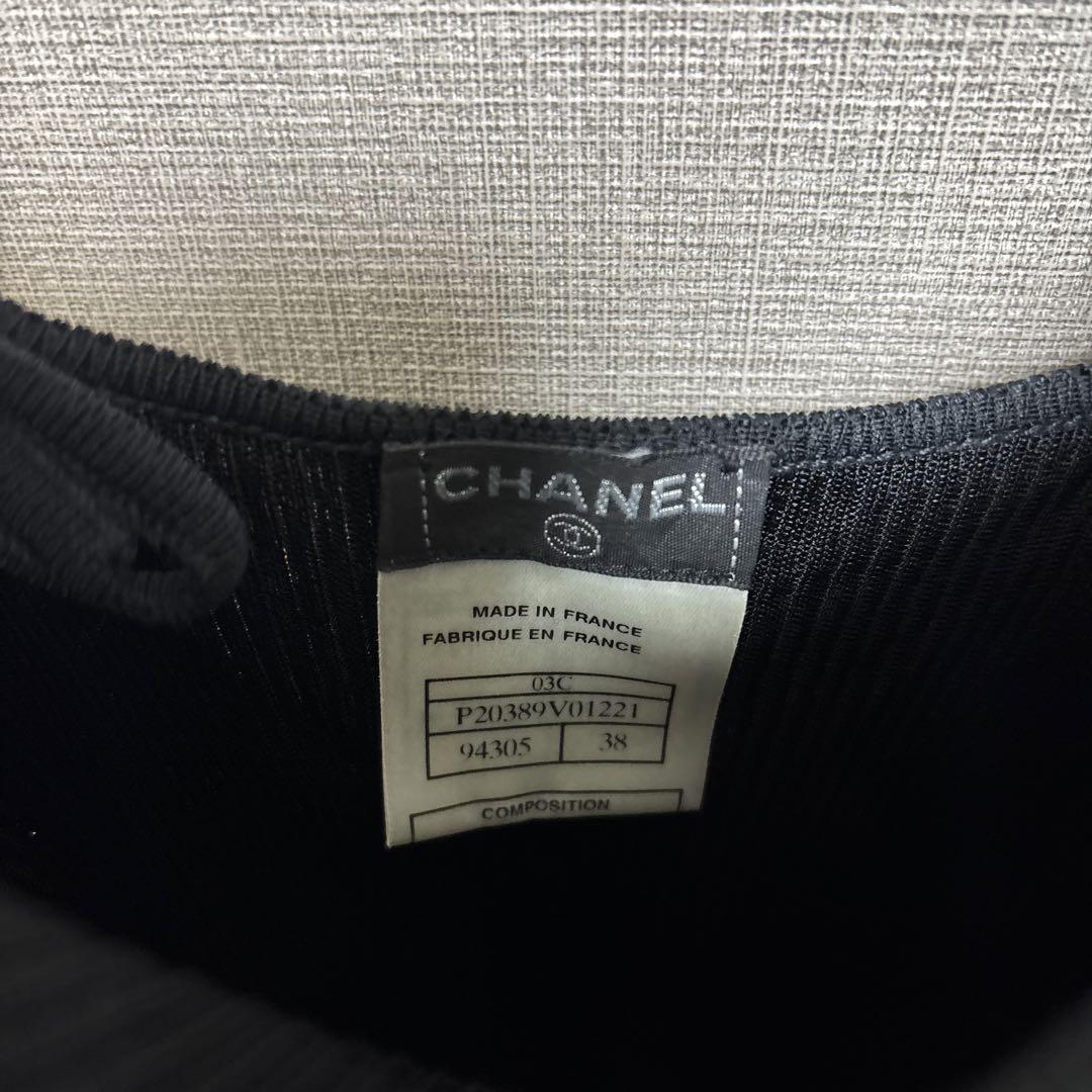 ［CHANEL］ノースリーブ ワンピース(美品)の写真6枚目