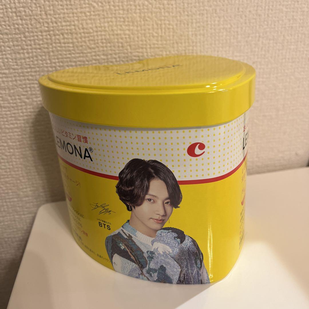 最終価格　レモナ　BTS bts ハート缶　ジョングク　中身無し