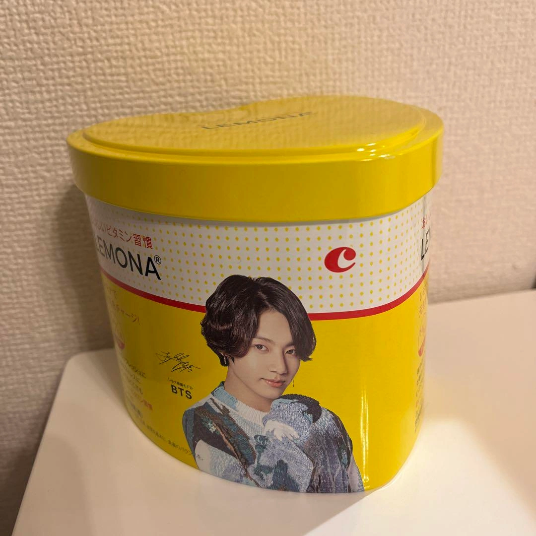 最終価格 レモナ BTS bts ハート缶 ジョングク 中身無し