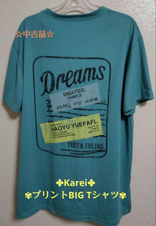 《中古品》【Karei】レディース プリントBIGTシャツ 半袖☆