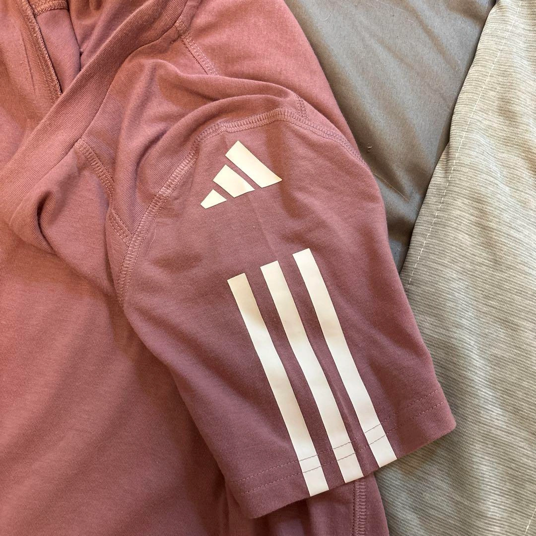 ピチT y2k adidas 半袖Tシャツ XSサイズ ピンクの写真3枚目