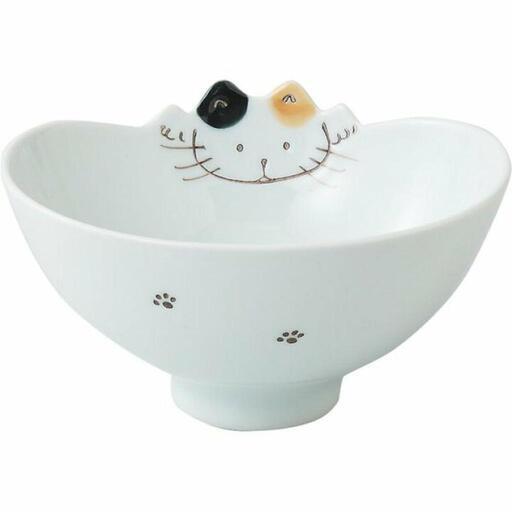 【新品未使用】波佐見焼　ネコのプレート＋マグカップ＋お椀の写真3枚目