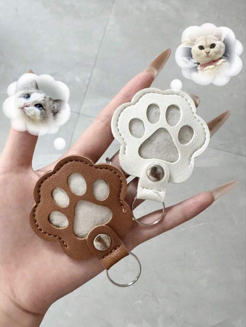 毛玉いれ キーホルダー 犬 猫 ペット