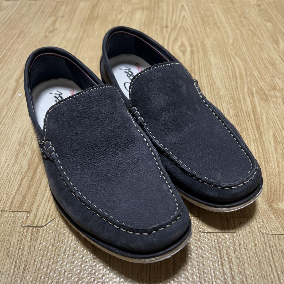 ステファノロッシ UOMO ブラック スリッポン28cm