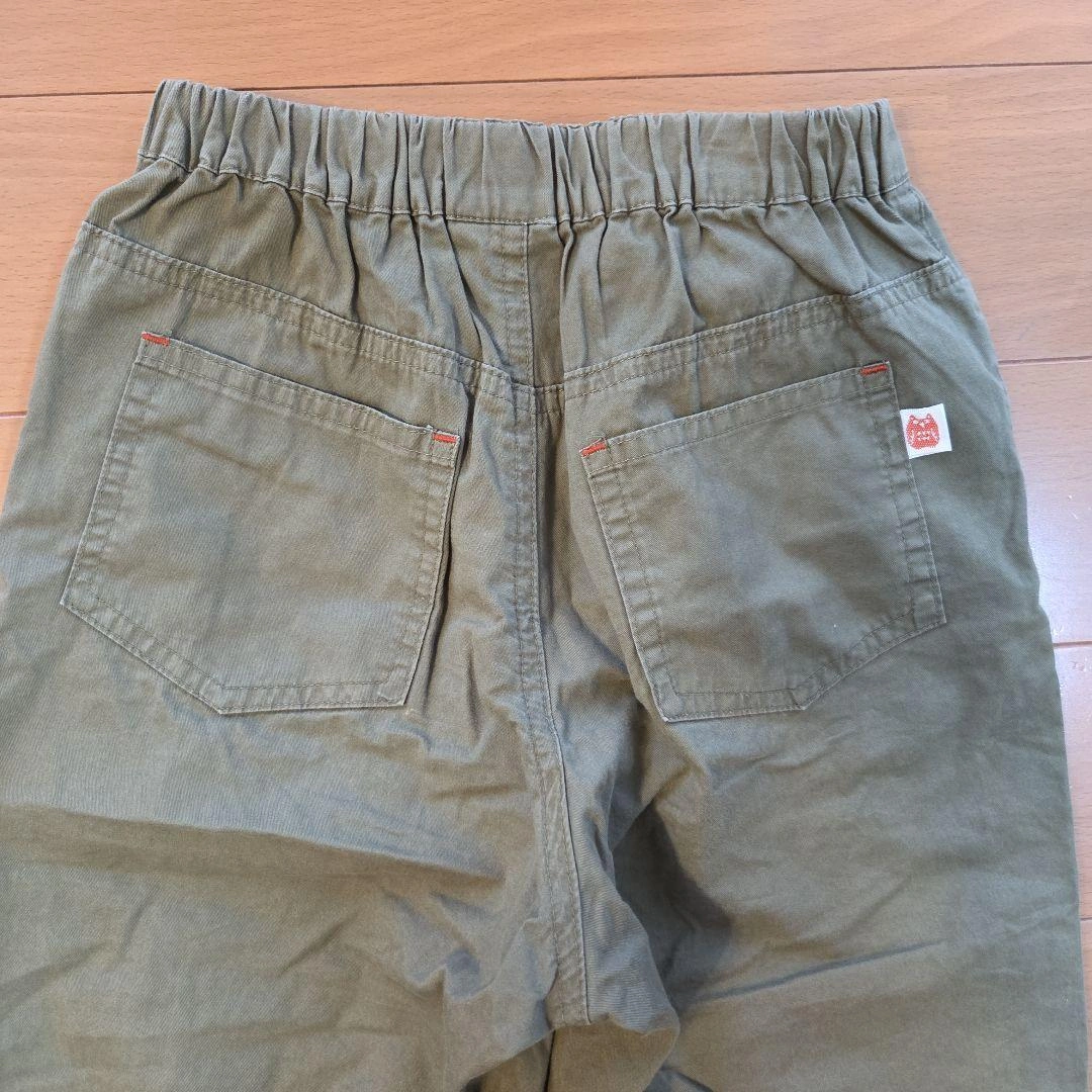 【130cm】Lagom カーキ ハーフパンツ ゴムウエストの写真4枚目