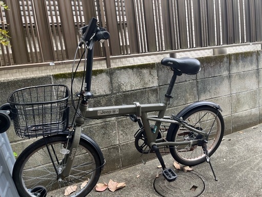 ジープ 折りたたみ自転車 カゴ付き